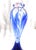 1980s Tall Blue Signed Art Glass Perfume Bottle For Sale - Image 4 of 7