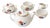 Porcelain Miniature Tea Service from Vista Alegre, Set of 7 For Sale