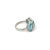 Not Yet Made - Made To Order Classic 3 Stone Blue Topaz 7.24 Carat Oval Ring Set in Sterling Silver by Carat&her- Size 8 For Sale - Image 5 of 11