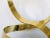 Metal Dan Murphy (B.1942 Chicago) Gold Toned Ribbon Sculpture Dated 1986 For Sale - Image 7 of 13