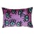 Contemporary Luxury Pink Handmade Silk Evil Eye Throw Pillow With Down Insert For Sale