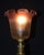 English Art Deco Bronze Roman Knight Figural Lamp in Cranberry Glass, 1920s For Sale - Image 10 of 12