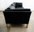 Mid 20th Century Danish Modern Sofa Couch 3 Seat Borge Mogensen Leather Black Settee For Sale - Image 4 of 12