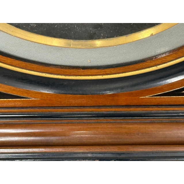 Circa 1895 Victorian Wood + Oval 18 Karat Gold Wall Picture Frames, a Pair For Sale - Image 10 of 12