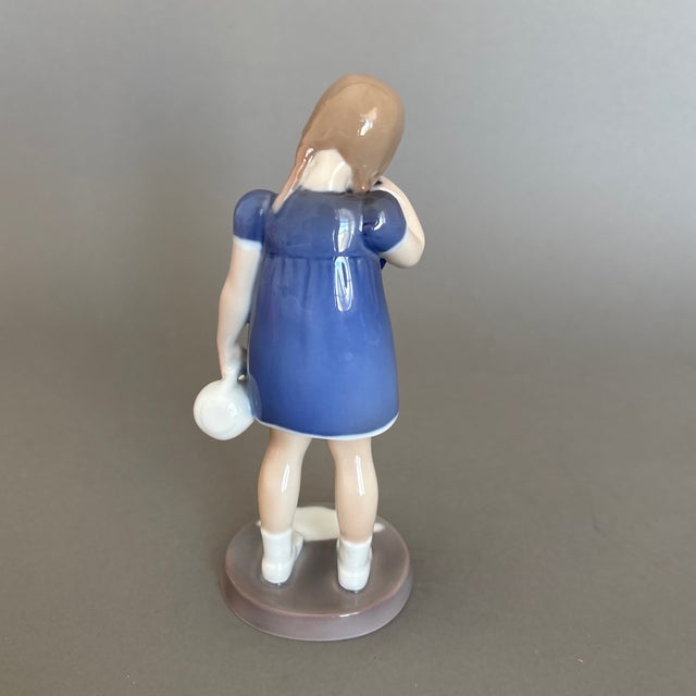 Mid-Century Modern 1950s Bing &Grondahl Girl Crying Over Spilled Milk For Sale - Image 3 of 12