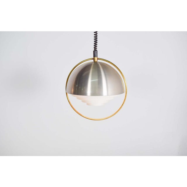 Mid-Century Space Age Pendant Light, Denmark, 1970s For Sale - Image 6 of 9