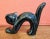 You can't have Halloween without a black cat! So let's make it a vintage one! Mid Century Contemporary ceramic cat!...