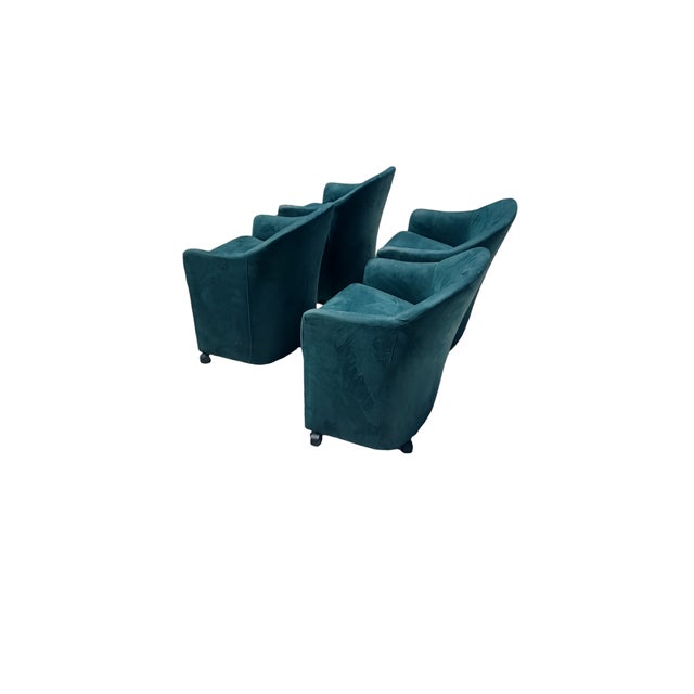 1970s Vintage 1970s Set of 4 Milo Baughman for Thayer Coggin Barrel Chairs For Sale - Image 5 of 9