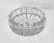 Beautiful crystal glass dish with thick grid pattern. Perfect large catchall or use it for displaying fruit.
