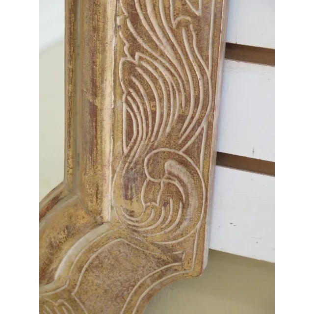 1990s 1990s Gold Wash Finish Decorative Mirror For Sale - Image 5 of 8
