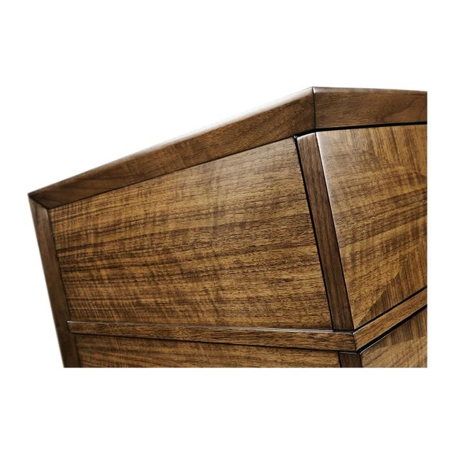 Mid-Century Modern Mid Century Modern Walnut Tall Chest For Sale - Image 3 of 6