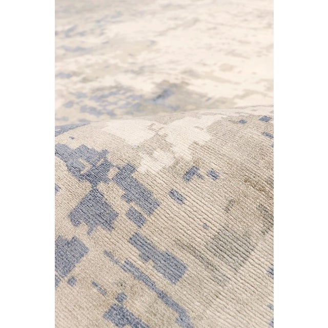 Modern Pasargad Home Mirage Blue Area Rug-12' 0'' X 15' 0'' For Sale - Image 3 of 7