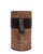 Very nice Brown Leather Umbrella Stands ,with Handle . covered with Cork . Brass details .1970s France