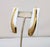 Vintage 1980s Signed Napier Modernist Goldtone & White Resin Pierced Earrings-2 Pieces For Sale In Philadelphia - Image 6 of 10