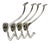 Art Nouveau Nickel Brass Wall Hook by Adolf Loos, 1900s For Sale