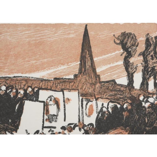 Mathurin Meheut, Brittany, The Procession, 1937, Engraving For Sale - Image 3 of 6