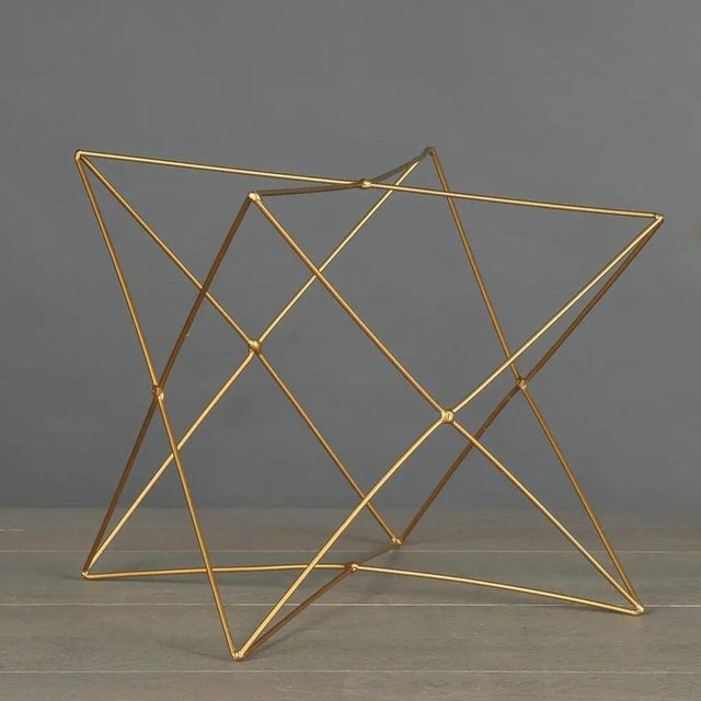 Contemporary Geometric Tantric Metal Sculptures, Set of 3 For Sale - Image 3 of 8
