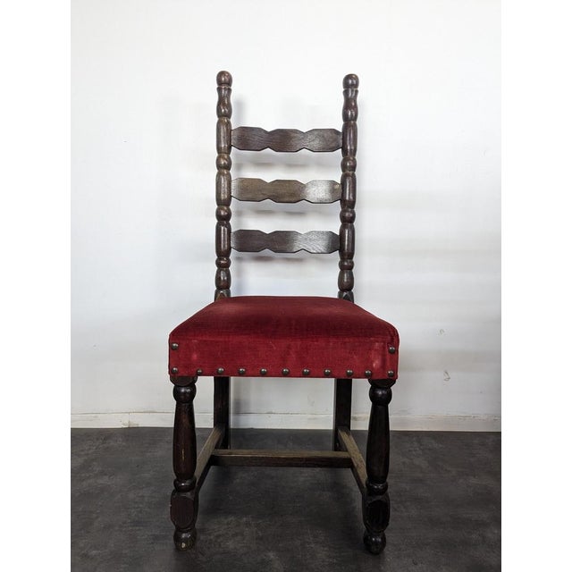 Vintage Spanish Chairs in Wood, Set of 8 For Sale - Image 5 of 9