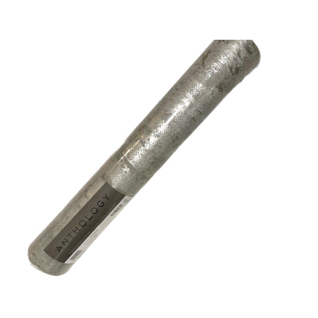 Anthology English Metallic Snakeskin Wallpaper — 11 Yard Roll For Sale - Image 11 of 11