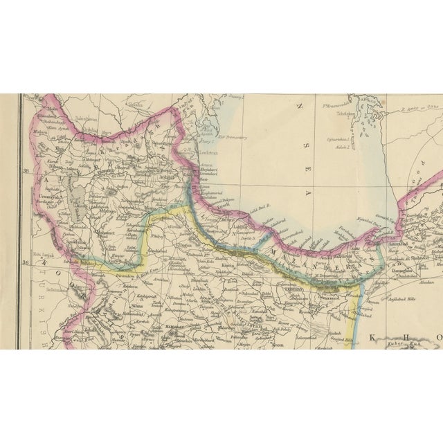 Gold Antique Map by Edward Weller, 1863 For Sale - Image 8 of 9