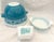 Pyrex Vintage Horizon Blue & Turquoise Pyrex Set of 4 For Sale - Image 4 of 7