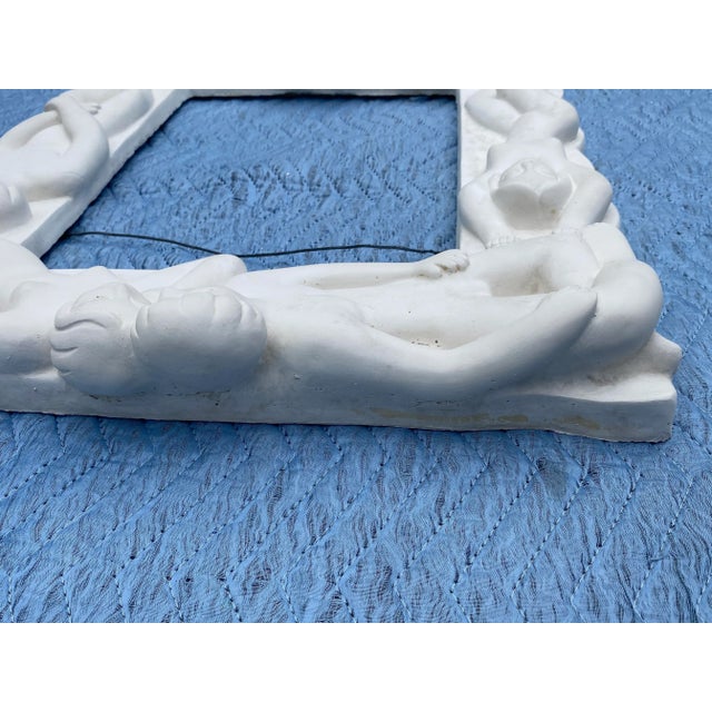 Art Deco Plaster Mirror Frame by Cecilia Graham For Sale - Image 9 of 13