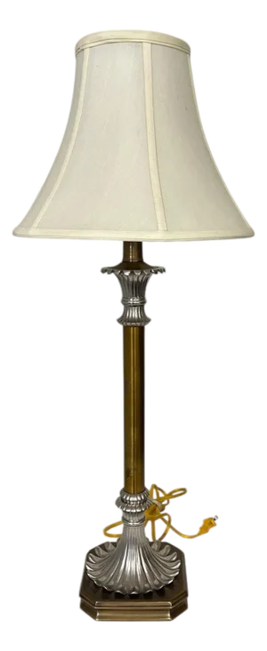 Vintage Neoclassical Mixed Metal Table Lamp