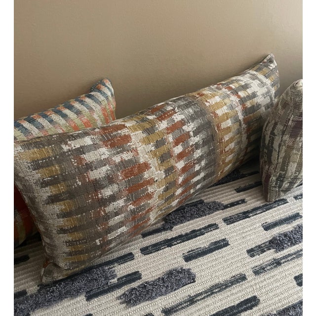 Set of 3 Newly Crafted Lumbar Accent Pillows For Sale - Image 9 of 11