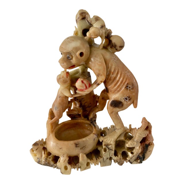 Asian Soapstone Monkey For Sale