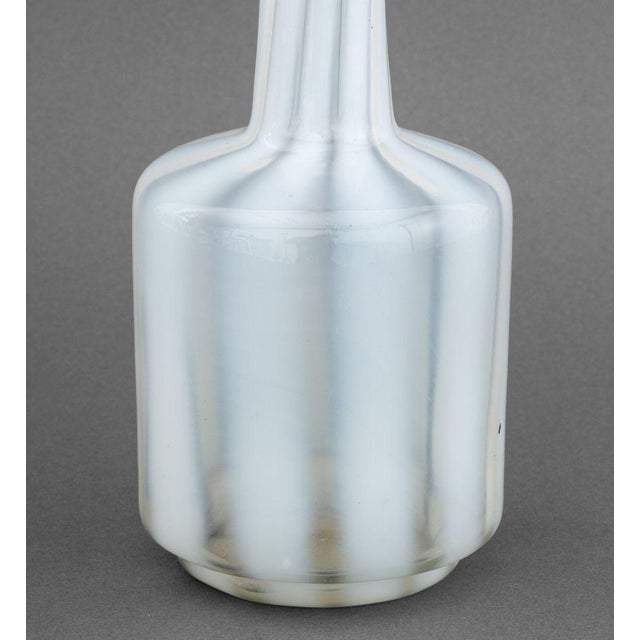 Late 20th Century French Opaline Glass Bottle Vase For Sale - Image 5 of 7