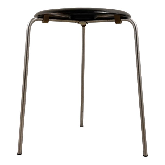 Early 3-Legged Stool by Arne Jacobsen for Fritz Hansen For Sale