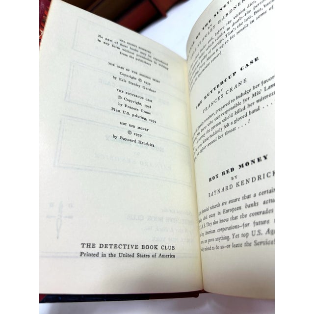 Antique Decorative Book Set – 14 Vintage Red, Blue, Green & Gilt Library Books for Shelf Styling For Sale - Image 12 of 12