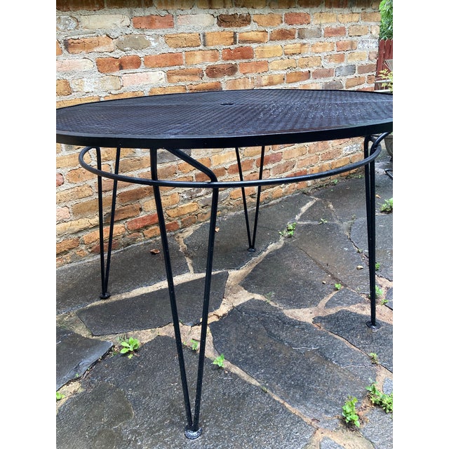 Mid-Century Modern Mid 20th Century Attributed to Tempestini for Salterini RadarModern Patio Set, 5 Pieces For Sale - Image 3 of 8