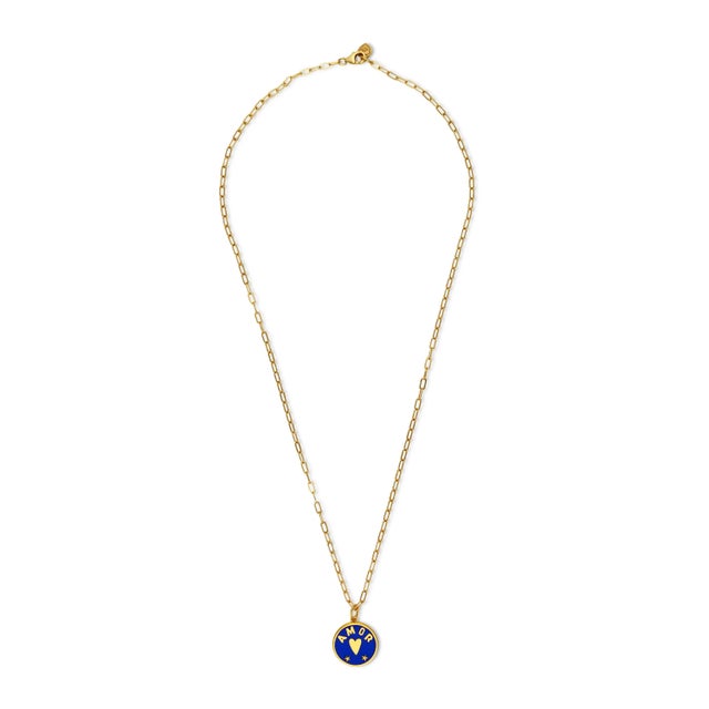 Metal HART Love & Fear Coin Necklace For Sale - Image 7 of 7