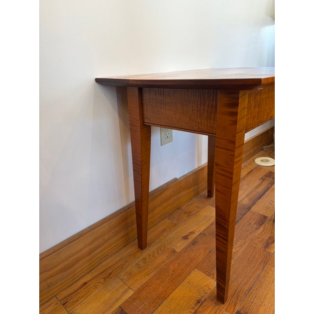 Tiger Maple End Table For Sale In Boston - Image 6 of 8
