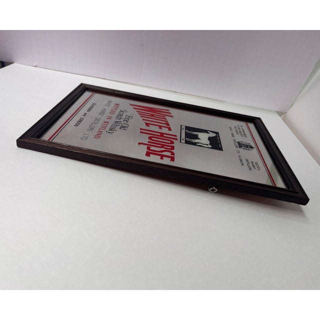 70s White Horse Scotch Whiskey Advertising Wall Pub/Bar Mirror Chairish