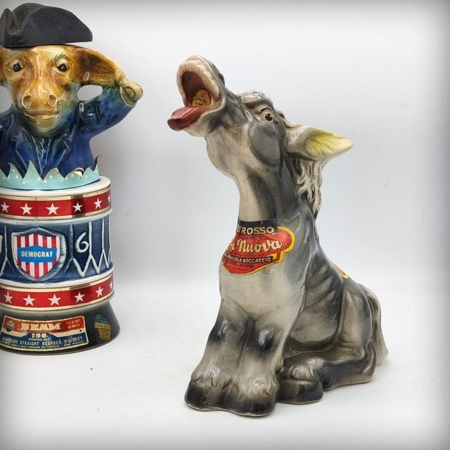 Zoomorphic Donkey Bottle in Ceramic by Casa Nuova Boccaccio, Italy, 1960s For Sale - Image 14 of 16