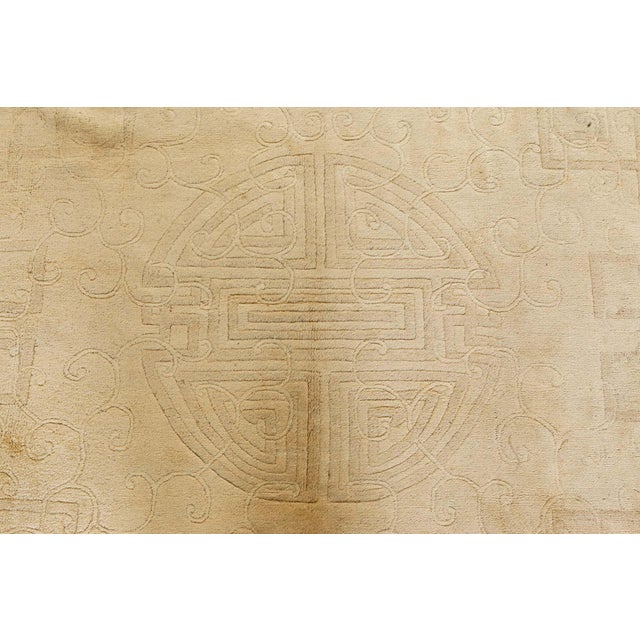 Art Deco Doris Leslie Blau Vintage Chinese Rug For Sale - Image 3 of 8