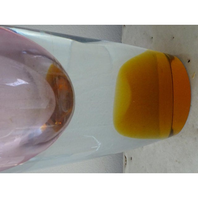 Pink Glass Vase, 1960s For Sale - Image 9 of 10