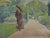 Henri Hamm, Park, 1937, Oil Painting on Wooden Panel For Sale - Image 4 of 4