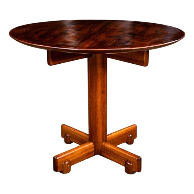 Sergio Rodrigues “Alex” Side Table in Freijó and Rosewood, Brazilian Modern, 1960s - Lot 700A For Sale