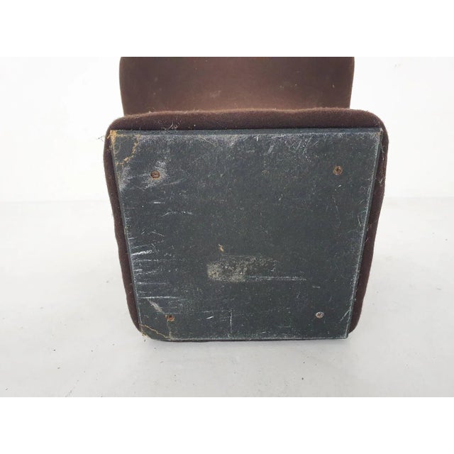 Brown light weight stool designed by Clemens Claessen for Stokking Terwolde. The stool has some small holes at the top of...