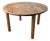 Brutalist Round Table in Oak, 1950s For Sale