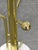 Gold Italian Brass-Plated Coat Rack with Marble Base, 1970s For Sale - Image 8 of 14