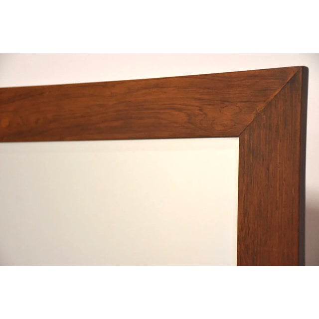 1960s Rosewood Danish Mirror For Sale - Image 5 of 5