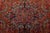 Heriz Rug 8’2” X 10’11” Red Wool Vintage Traditional Hand-Knotted Carpet For Sale In Philadelphia - Image 6 of 15