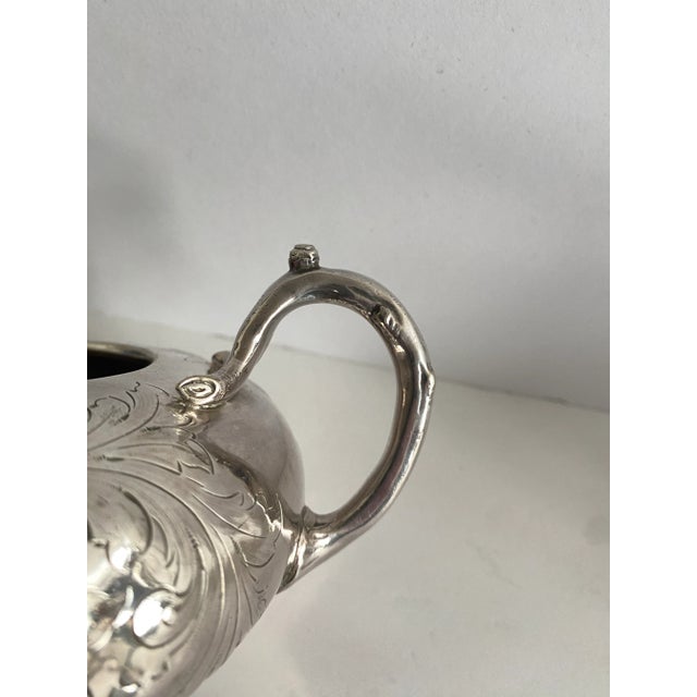 Silver 1840s Elkington Silverplate Cream and Sugar For Sale - Image 8 of 10