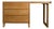 1950s Mid Century Modernmates Desk by Leslie Diamond for Conant Ball For Sale