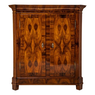 Baroque Wardrobe in Walnut, Switzerland, 1800 For Sale