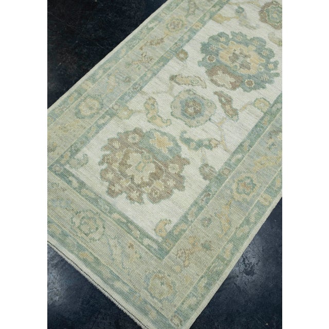 Turkish Oushak Runner Rug 2'10" x 16'3" #17431 Explore a curated collection of hallway runners, wool rugs, and handmade...